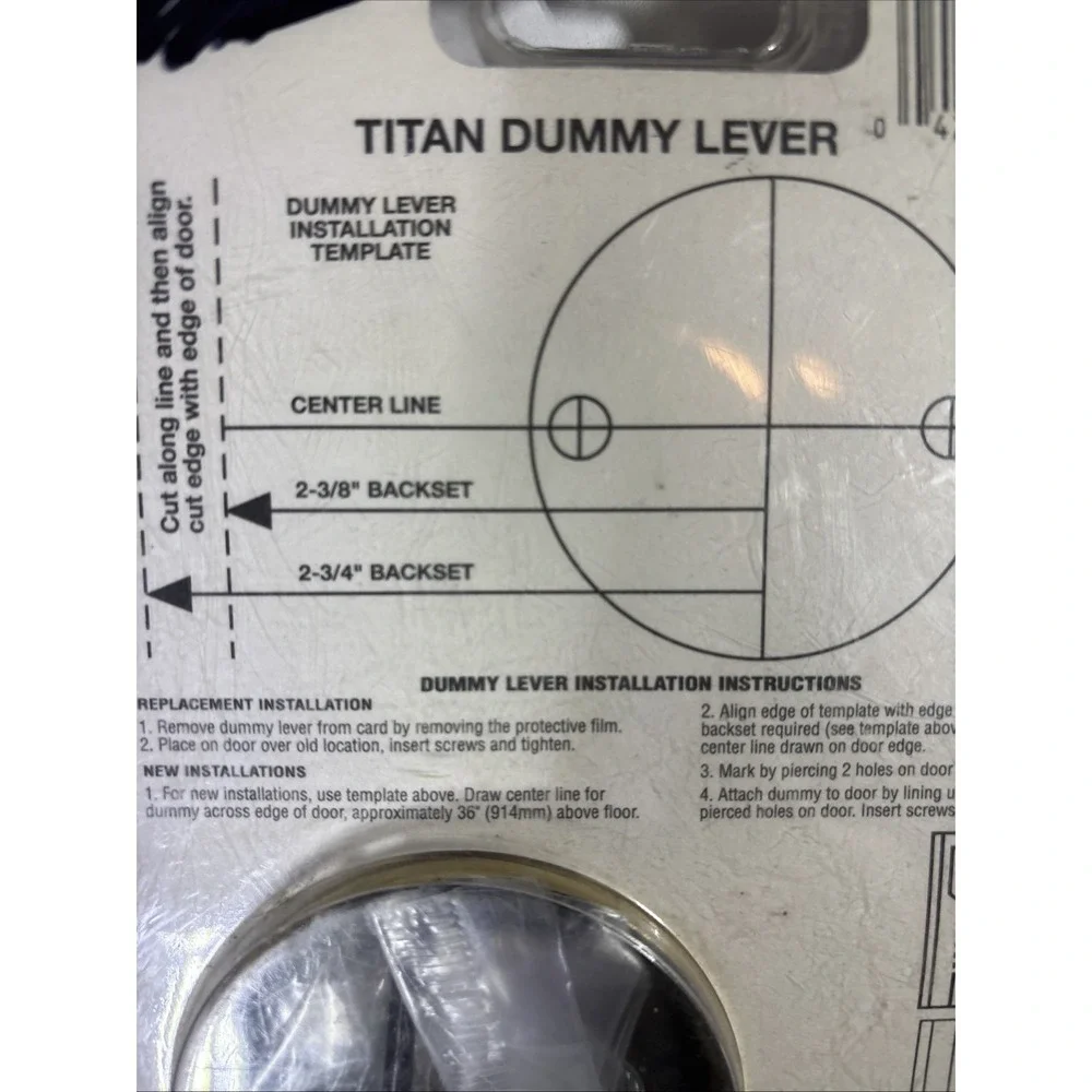 Kwikset Titan Solid Brass Dummy Lever Left Handed Polished Brass 0108068000LHL